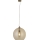 Searchlight - Ljuskrona med textilsladd BALLS 1xE27/60W/230V mässing