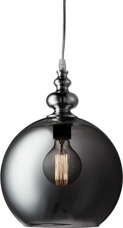 Searchlight - Ljuskrona med textilsladd BALLS 1xE27/60W/230V svart