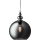 Searchlight - Ljuskrona med textilsladd BALLS 1xE27/60W/230V svart
