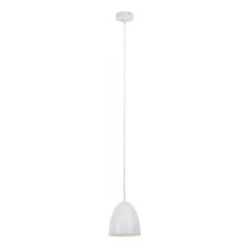 Searchlight - Ljuskrona med textilsladd METAL 1xE27/60W/230V diameter 28 cm vit
