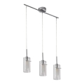 Searchlight - Ljuskrona med upphängningsrem DUO 3xE14/60W/230V skinande krom