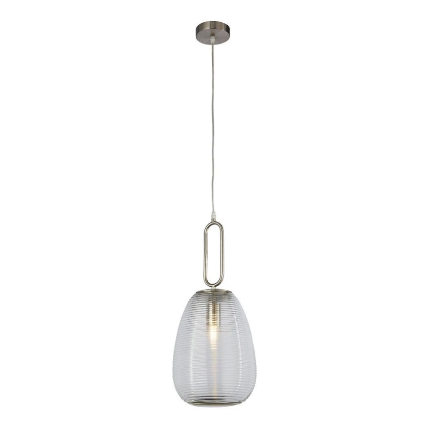 Searchlight - Ljuskrona med upphängningsrem ELIXIR 1xE27/60W/230V genomskinlig