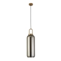 Searchlight - Ljuskrona med upphängningsrem PIPETTE 1xE27/60W/230V shiny