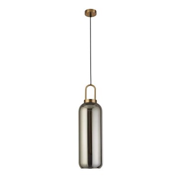 Searchlight - Ljuskrona med upphängningsrem PIPETTE 1xE27/60W/230V shiny