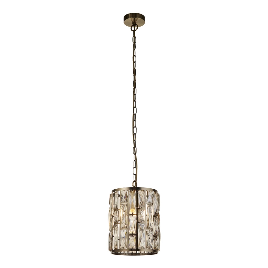 Searchlight - Ljuskrona på kedja BIJOU 1xE27/60W/230V diameter 22 cm mässing