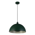 Searchlight - Pendellampa med kabel MARS 1xE27/60W/230V Ø 25 cm grön