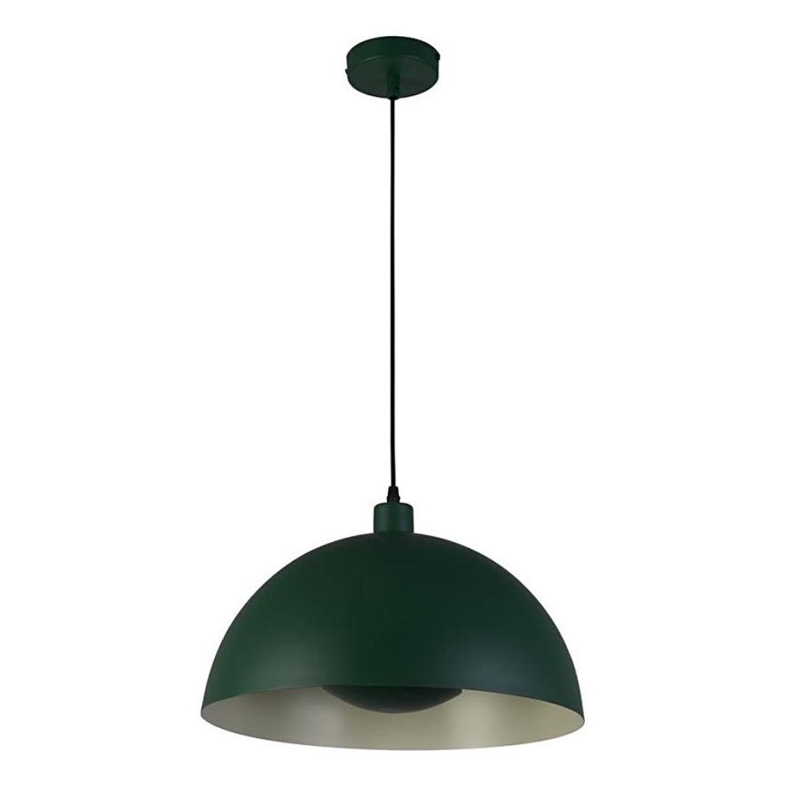 Searchlight - Pendellampa med kabel MARS 1xE27/60W/230V Ø 25 cm grön