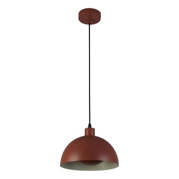 Searchlight - Pendellampa på kabel MARS 1xE27/60W/230V Ø 40 cm tegelröd