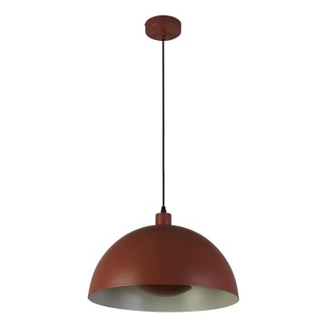 Searchlight - Pendellampa på sladd MARS 1xE27/60W/230V Ø 25 cm tegelröd