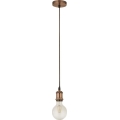 Searchlight - Pendellampa på vajer SUSPENSION 1xE27/60W/230V kopparfärgad