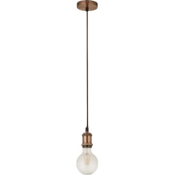 Searchlight - Pendellampa på vajer SUSPENSION 1xE27/60W/230V kopparfärgad