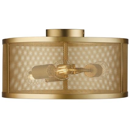 Searchlight - Takbelysning FISHNET 3xE27/60W/230V guld