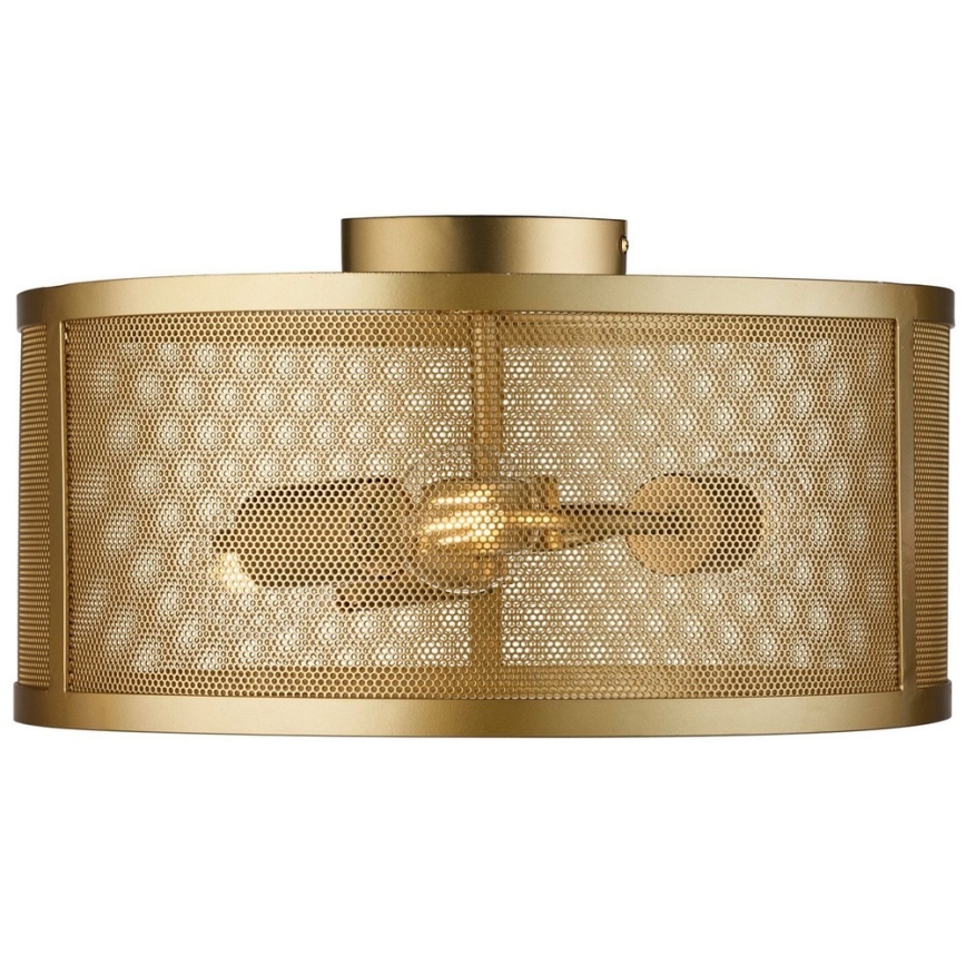 Searchlight - Takbelysning FISHNET 3xE27/60W/230V guld