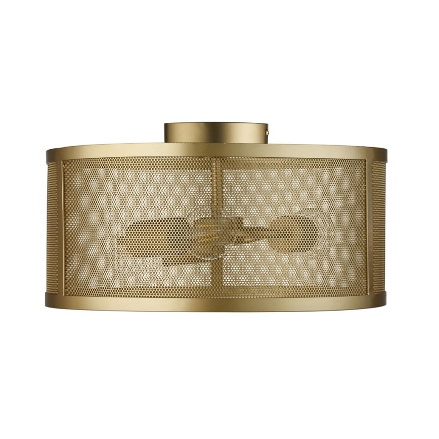 Searchlight - Takbelysning FISHNET 3xE27/60W/230V guld