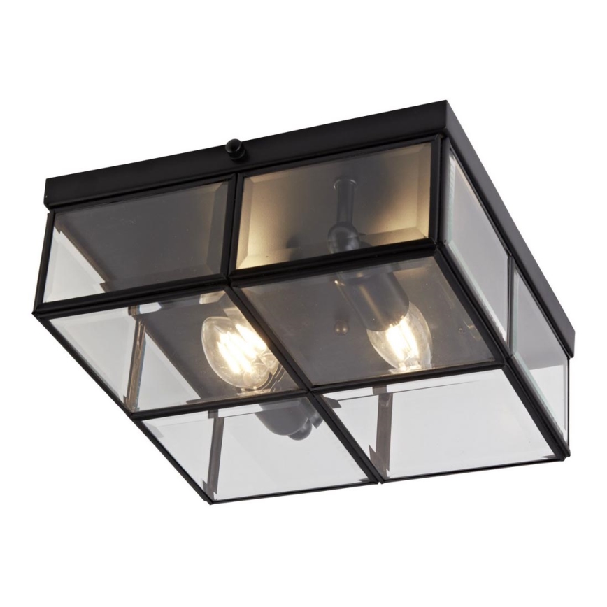 Searchlight - Takbelysning FLUSH 2xE14/40W/230V svart