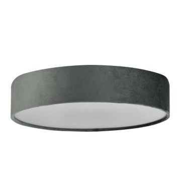 Searchlight - Taklampa DRUM 3xE27/60W/230V grå