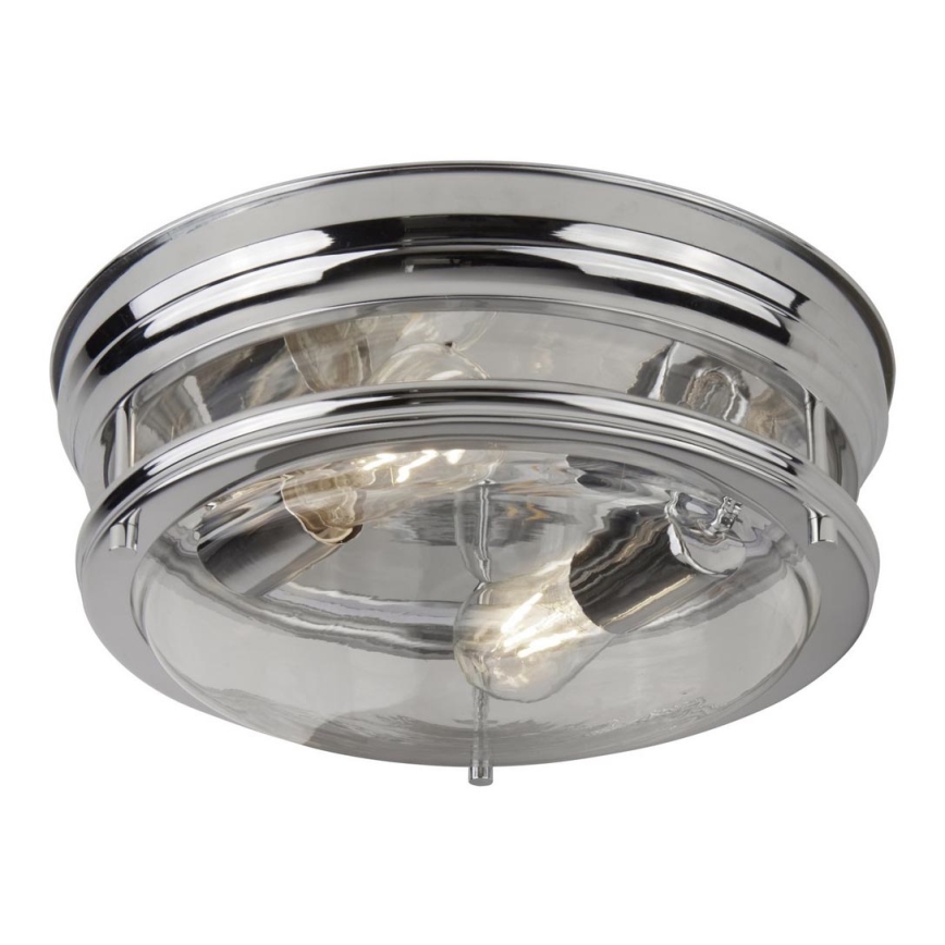 Searchlight - Taklampa EDINBURGH I 2xE27/40W/230V skinande krom
