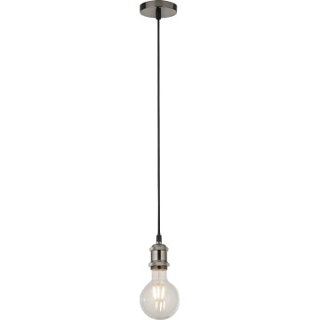Searchlight - Taklampa med vajer SUSPENSION 1xE27/60W/230V silver