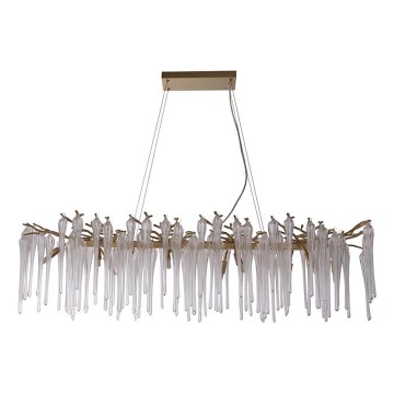 Searchlight - Taklampa med vajerupphängning HERITAGE 10xG9/33W/230V