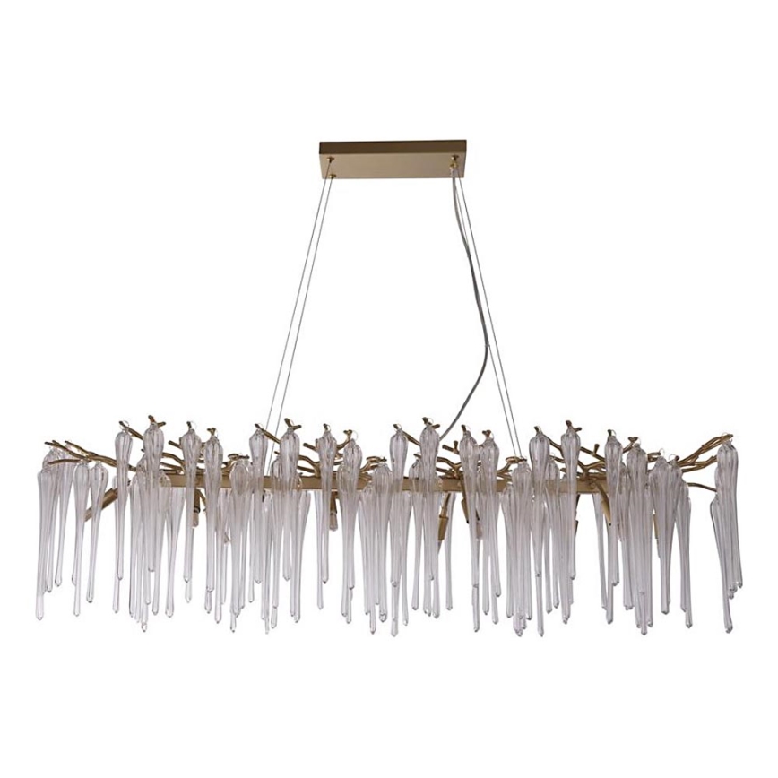 Searchlight - Taklampa med vajerupphängning HERITAGE 10xG9/33W/230V