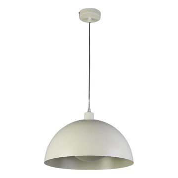 Searchlight - Taklampa på kabel MARS 1xE27/60W/230V Ø 25 cm krämfärgad