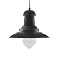 Searchlight - Takpendel FISHERMAN 1xE27/60W/230V svart