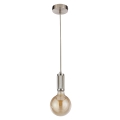 Searchlight - Takpendel med kabel SUSPENSION 1xE27/60W/230V silver