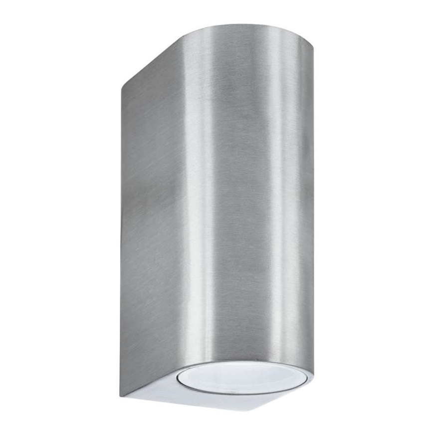 Searchlight - Utomhus Väggbelysning LEDO 2xGU10/6W/230V IP44 silver