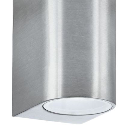 Searchlight - Utomhus Väggbelysning LEDO 2xGU10/6W/230V IP44 silver