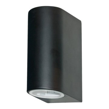 Searchlight - Utomhus Väggbelysning LEDO 2xGU10/6W/230V IP44 svart