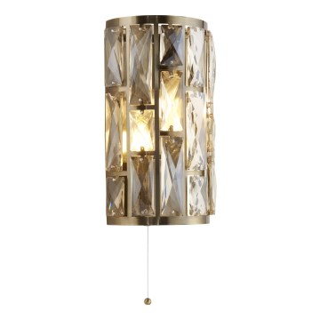 Searchlight - Vägglampa BIJOU 2xE27/60W/230V mässing