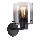 Searchlight - Vägglampa SWEDEN 1xE27/60W/230V svart/rökfärgad