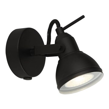 Searchlight - Väggspotlight FOCUS 1xGU10/50W/230V svart