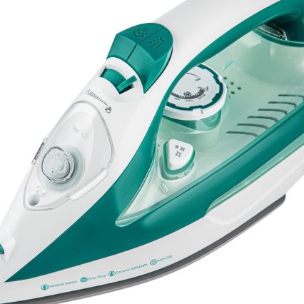 Sencor - Ångstrykjärn 2600W/230V turkos/vit