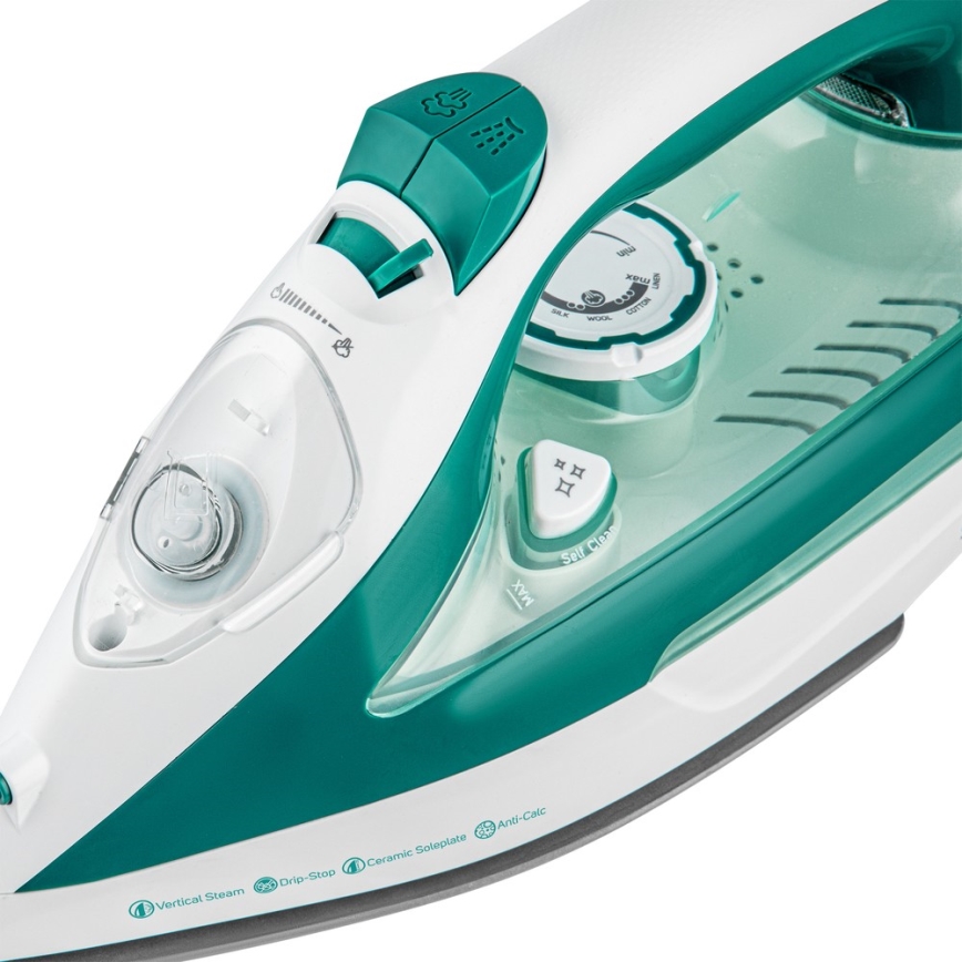 Sencor - Ångstrykjärn 2600W/230V turkos/vit