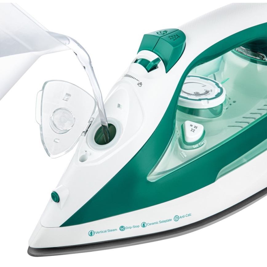 Sencor - Ångstrykjärn 2600W/230V turkos/vit