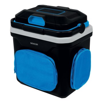 Sencor - Bärbar Bilkylskåp 24 l 60W/12V/230V svart/blå