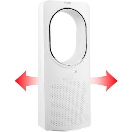 Sencor - Bladfri golvfläktar 50W/230V vit + fjärrkontroll