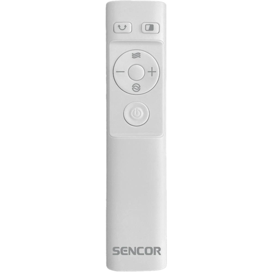 Sencor - Bladfri golvfläktar 50W/230V vit + fjärrkontroll
