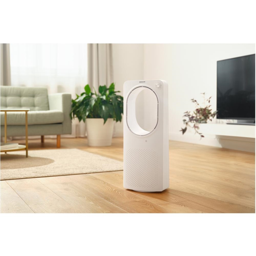 Sencor - Bladfri golvfläktar 50W/230V vit