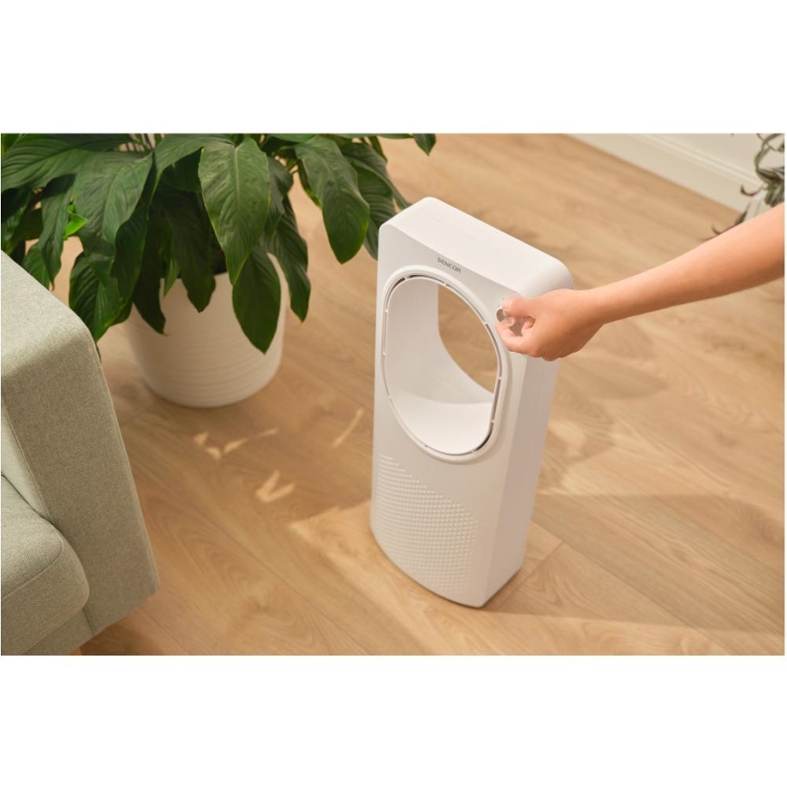 Sencor - Bladfri golvfläktar 50W/230V vit