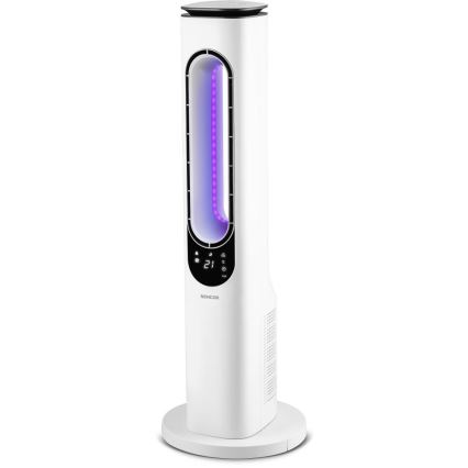 Sencor - Bladfri tornfläkt 50W/230V vit + fjärrkontroll