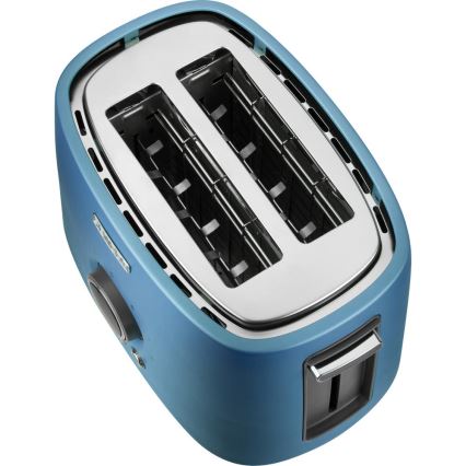 Sencor - Brödrost med två fack och värmegaller 1000W/230V blå