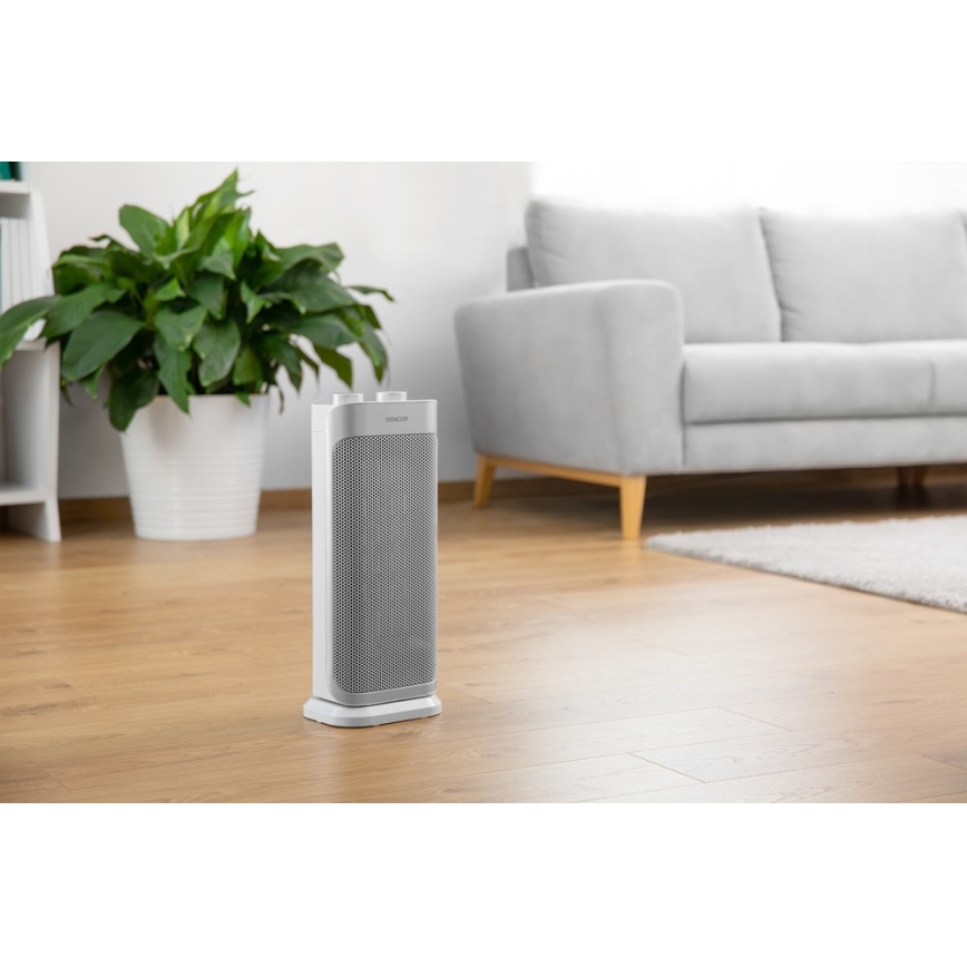 Sencor - Ceramisk fläkt med värmefunktion och termostat 1000/2000W/230V