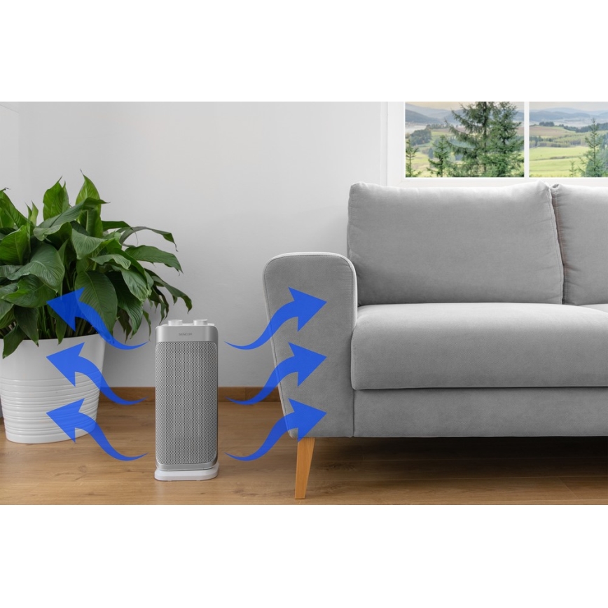 Sencor - Ceramisk fläkt med värmefunktion och termostat 1000/2000W/230V