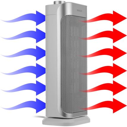 Sencor - Ceramisk fläkt med värmefunktion och termostat 1000/2000W/230V