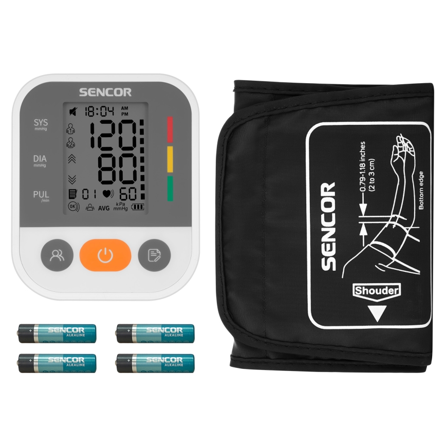Sencor - Digital blood tryckmätare USB 4xAAA