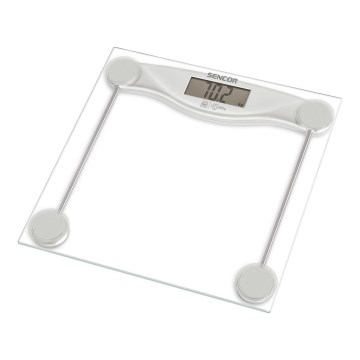Sencor - Digital personvåg med LCD-skärm 1xCR2032