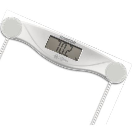 Sencor - Digital personvåg med LCD-skärm 1xCR2032