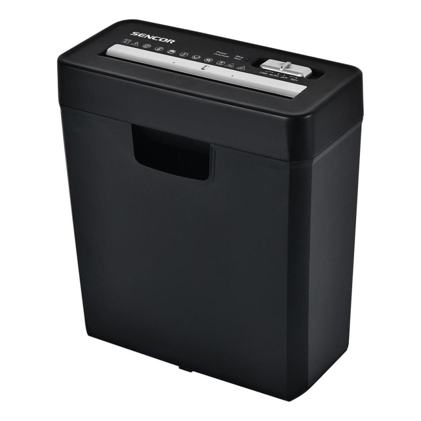 Sencor - Dokumentförstörare A4 volym 10 l 190W/230V svart